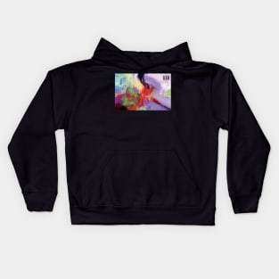 RED, abstract expressionism Kids Hoodie